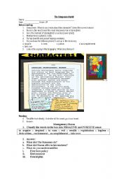 English Worksheet: the simpsons world