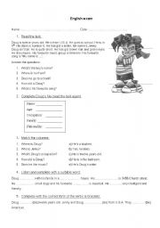 English Worksheet: test