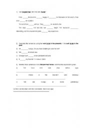 English worksheet: Simple Past exercise