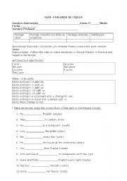 English Worksheet: Simple Present exercises