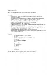 English Worksheet: Maracas lesson plan