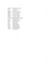 English Worksheet: scrambled words