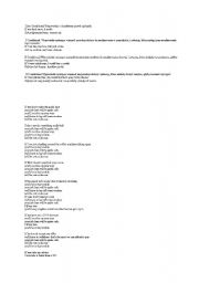 English Worksheet: conditionals