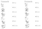English Worksheet: Animals