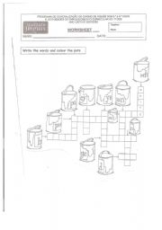 English Worksheet: colours