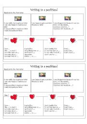 English Worksheet: writing to a penpal