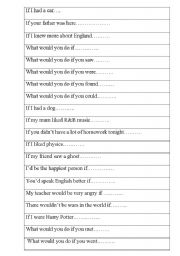 English Worksheet: 2nd conditional