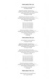 English worksheet: Song: Here comes the Sun by the Beatle