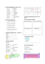 English worksheet: worksheet 
