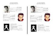 English Worksheet: A song Elvis presley Its now or never