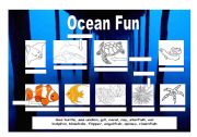 English Worksheet: Ocean Fun  - Sealife Vocabulary Activity