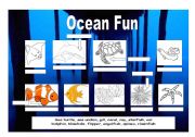 English worksheet: Ocean Fun  - Sealife Vocabulary Activity