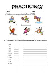 English Worksheet: modal verb CAN-CANT AND CONECTORS