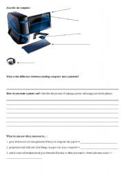 English worksheet: Technologies