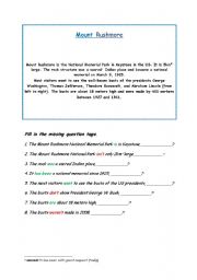 English Worksheet: Question Tags