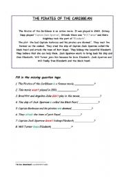 English Worksheet: Question tags