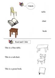 English worksheet: classroom