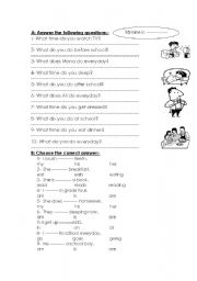English Worksheet: Telling the time