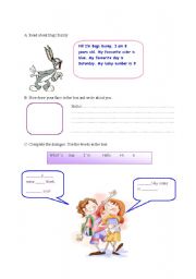 English Worksheet: what is your name