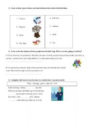 English worksheet: shopping part  two