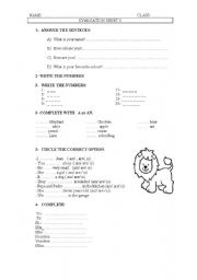 English Worksheet: GREETINGS AND PRONOUNS