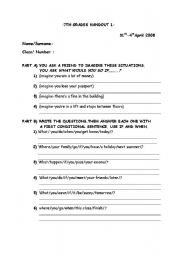 English worksheet: past simple-past continous worksheet