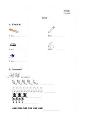 English Worksheet: easy words