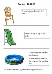 English Worksheet: Position worksheet