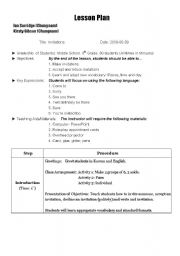 English worksheet: Invite lesson