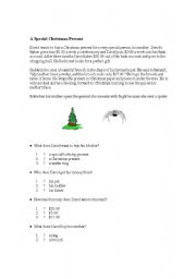 English worksheet: Story of Christmas