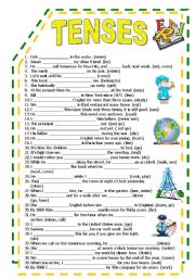 English Worksheet: all TENSES worksheet, ^^ 12 tenses for your students