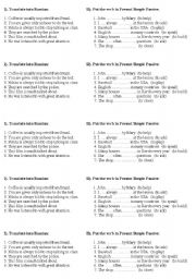 English Worksheet: passive voice tests