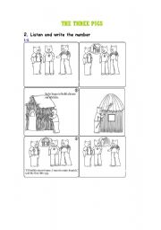 English worksheet: The three Pigs