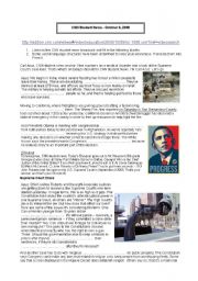 English Worksheet: CNN Student News