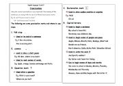 English worksheet: puctuations