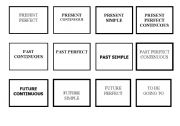 English Worksheet: bingo time tenses