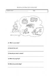 English worksheet: Personal Information