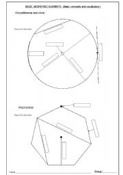 English worksheet: Circumference and polygon