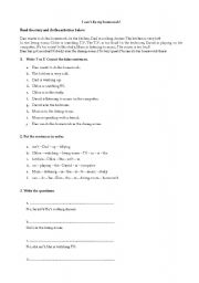 English worksheet: Present Continuous