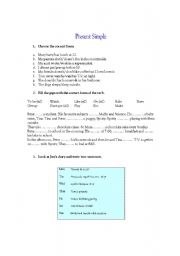 English worksheet: Present Simple