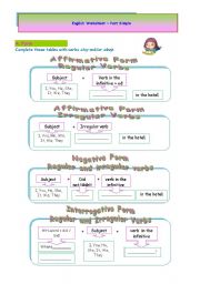 Past Simple Worksheet