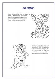 English Worksheet: Colour the pictures 