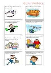 English Worksheet: second conditional cards