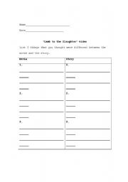 English Worksheet: 