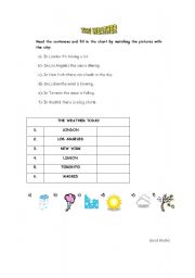 English Worksheet: The weather