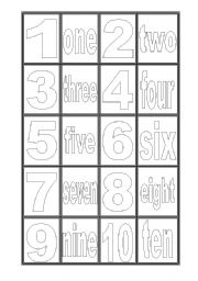 English Worksheet: materials to memory game for pupils
