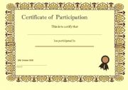 English Worksheet: Certificate