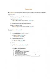 English Worksheet: Question . Tags