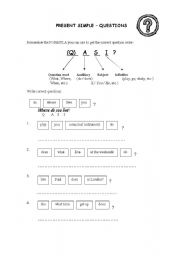 English worksheet: Questions in the Present Simple