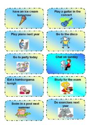 English Worksheet: card speaking